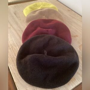 Bundle of Vintage Wool Berets